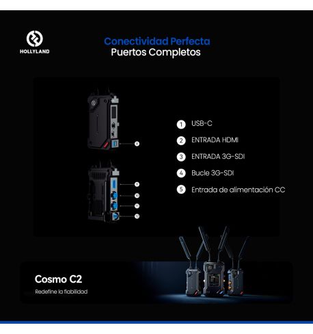HOLLYLAND COSMO C2 Transmisión de vídeo inalámbrica