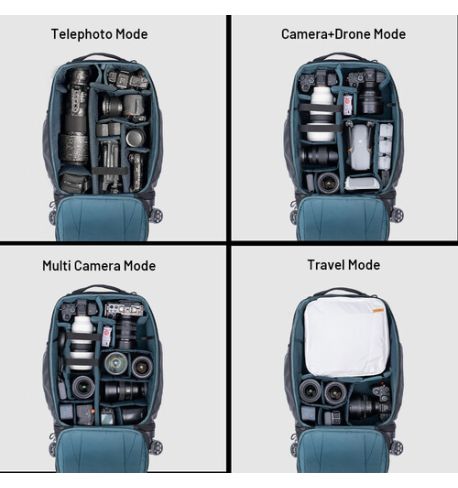 Mochila con ruedas para cámara (negro espacial) PGYTECH