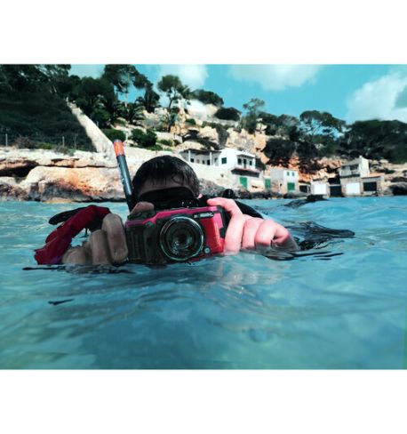 OM SYSTEM Muñequera Flotante rojo CHS-09