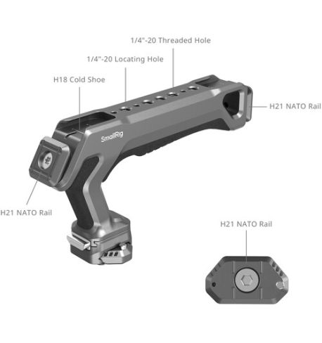 SmallRig 4483 HawkLock H21 Abrazadera y placa superior de liberación rápida