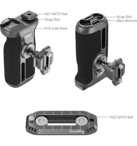 SmallRig 4485 HawkLock H21 Kit de abrazadera lateral giratoria de liberación rápida