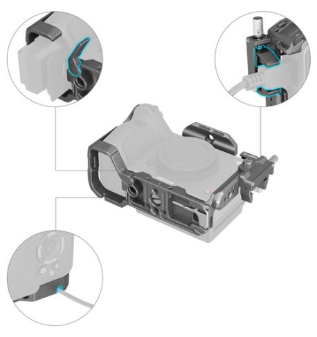 SmallRig 4770 Jaula HawkLock para Sony FX3 y FX30