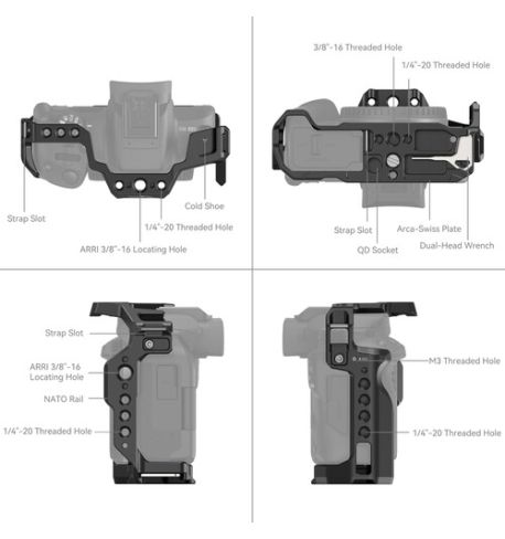 SmallRig 4214 Jaula completa para Canon R50