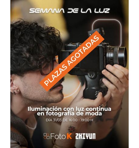Taller Iluminación con luz continua en fotografía de moda
