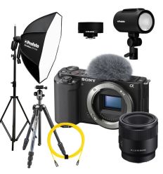 SONY Kit fotografía gastronómica ZV-E10 con Flash