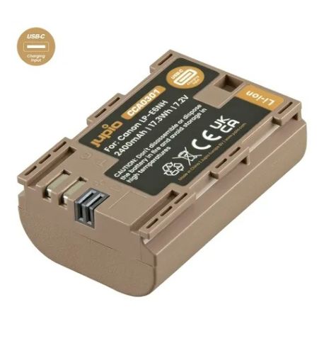BATERIA JUPIO | CANON LP-E6NH ULTRA 2400mAh con USB-C CCA0301