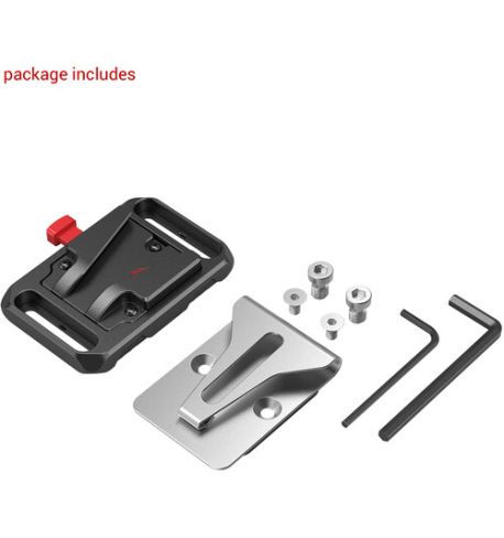 SmallRig Mini V-Lock Battery Plate with Belt Clip 2990