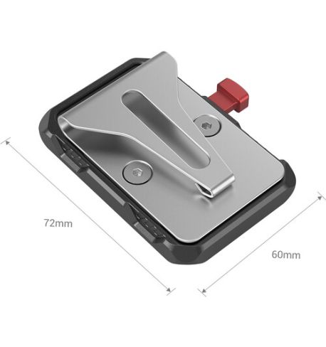 SmallRig Mini V-Lock Battery Plate with Belt Clip 2990