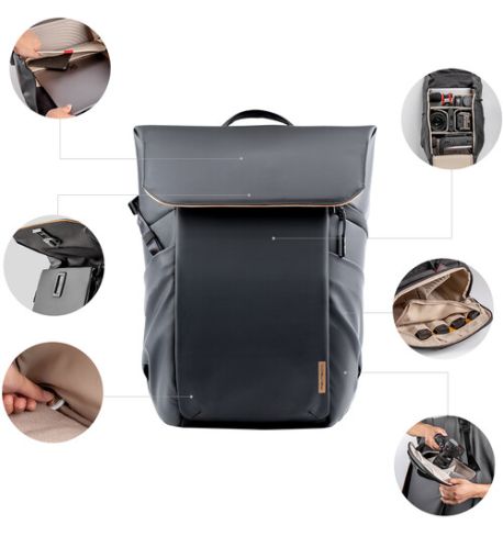 PGYTECH Mochila OneGo Air 25L (Negro obsidiana)