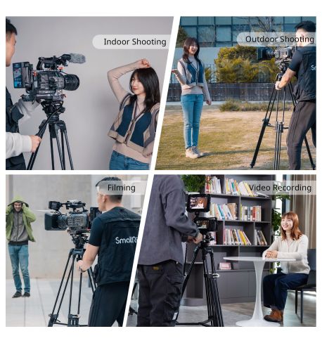 SmallRig trípode de video con rótula fluida AD-01 | 3751B