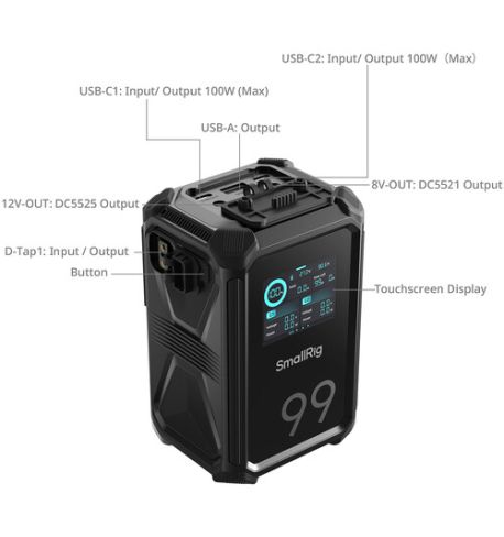 SmallRig batería X-Touch (99 Wh, montura en V)