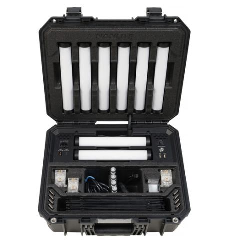 NANLITE Kit 8X PAVOTUBE II 6 XR con Batería (NA030208KIT)