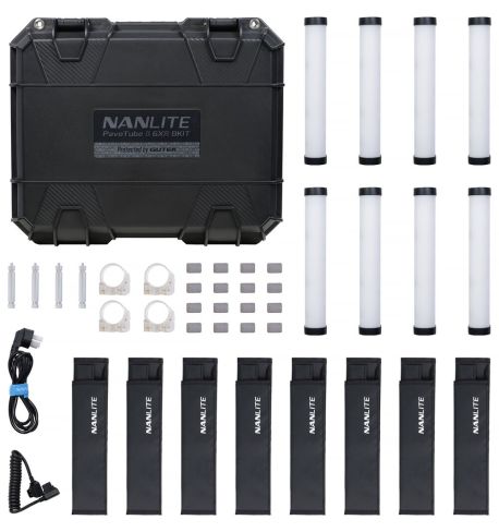 NANLITE Kit 8X PAVOTUBE II 6 XR con Batería (NA030208KIT)