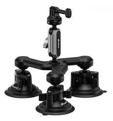 LEOFOTO SOPORTE TRES VENTOSAS CAMARA ACCION LAC-05