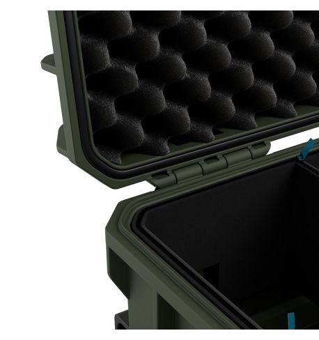 GUTEK Maleta Trolley de protección Tortoise T-300 con ruedas Verde