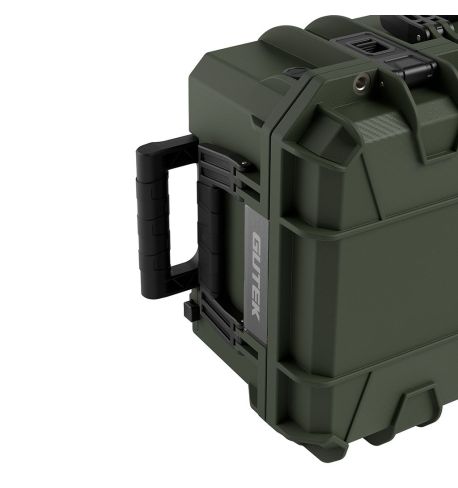 GUTEK Maleta Trolley de protección Tortoise T-300 con ruedas Verde