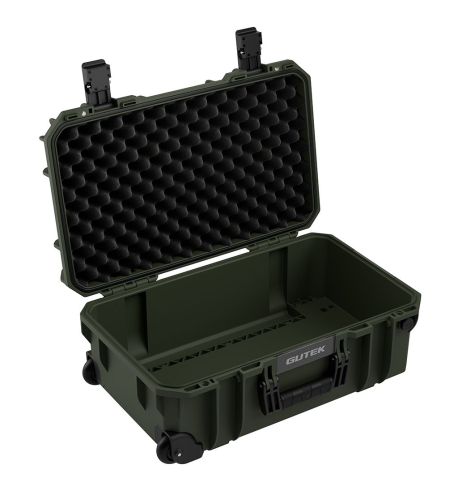 GUTEK Maleta Trolley de protección Tortoise T-300 con ruedas Verde