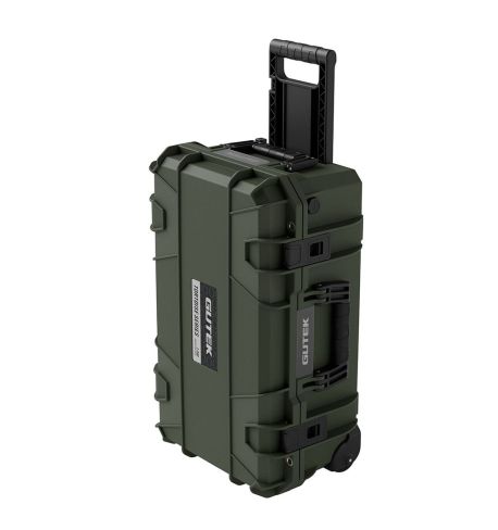 GUTEK Maleta Trolley de protección Tortoise T-300 con ruedas Verde