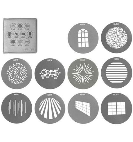 NANLITE Juego de Gobos Set 1 Tamaño M