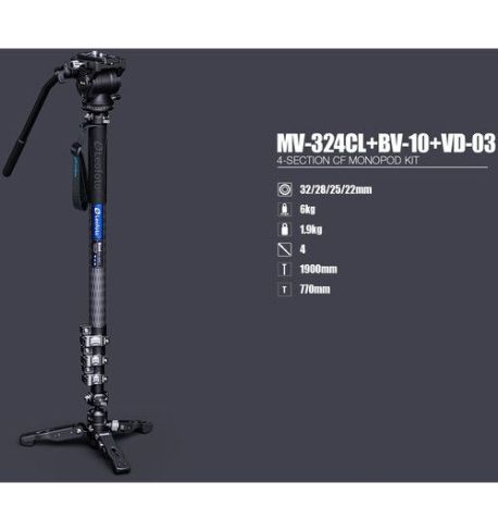 LEOFOTO MONOPIE MV-324CL+ BV-10