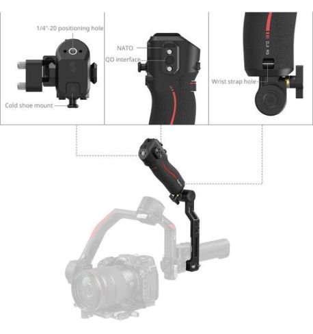 SmallRig 4326 Mango de control de enfoque para la serie DJI RS