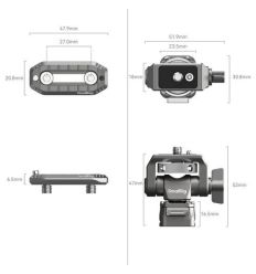 SmallRig 4487 Soporte monitor HawkLock H21con abrazadera NATO 2