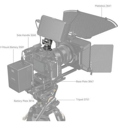 SmallRig 4487 Soporte monitor HawkLock H21con abrazadera NATO