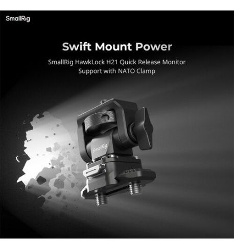 SmallRig 4487 Soporte monitor HawkLock H21con abrazadera NATO