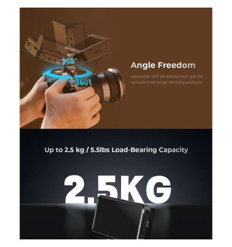 SmallRig 4487 Soporte monitor HawkLock H21con abrazadera NATO