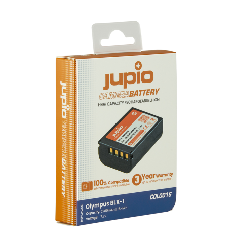 BATERIA JUPIO OLYMPUS BLX-1 ULTRA 2280mAh con USB-C