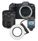 CANON Kit Dental: EOS RP + RF85 Macro + Flash Godox MF-R76