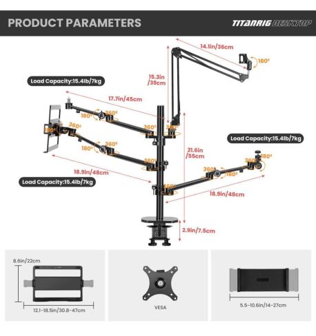 TARION TitanRig Desktop Set 4 en 1