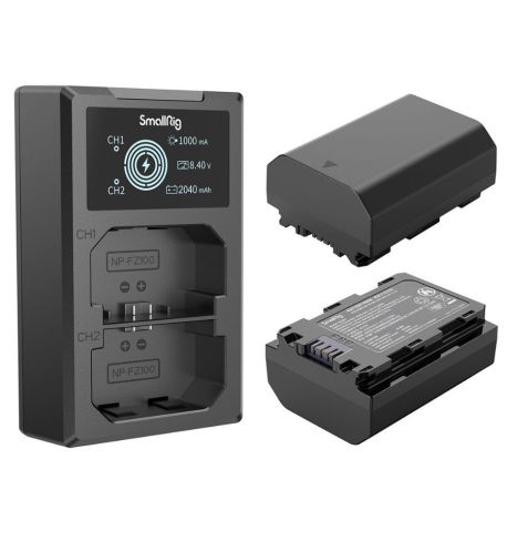 SmallRig Kit Cargador USB y baterías NP-FZ100