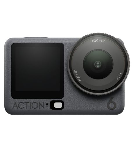 DJI Osmo Action 6 | 4K/120, sensor 1/1.1”, apertura f/2.0–f/4.0, HorizonSteady 4K