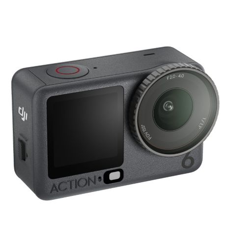 DJI Osmo Action 6 | 4K/120, sensor 1/1.1”, apertura f/2.0–f/4.0, HorizonSteady 4K