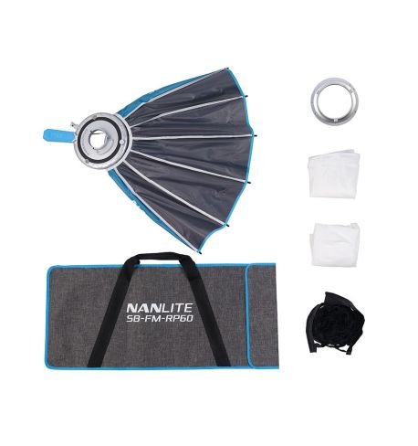 Rapid 60 SB-FM-RP60 Nanlite | Softbox Parabólico FM 60cm con Grid.