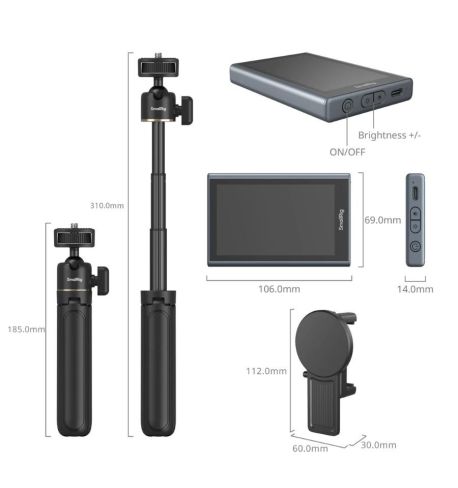 Kit monitor inalámbrico 4K SmallRig para vlog móvil MagSafe iPhone