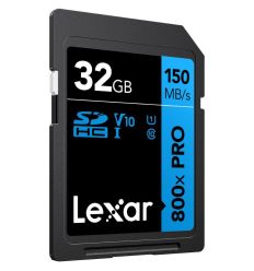 LEXAR Pro BLUE 32GB SDHC R150MB/s UHS-I V10 800X