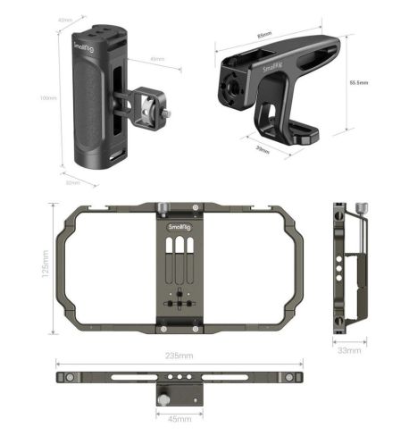 Smallrig Kit de mano dual para móvil Universal 3155B