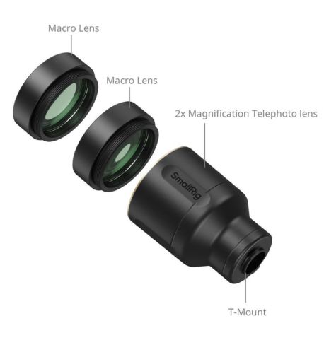 Smallrig Kit Telefoto y Macro para Iphones (T-Mount) 5334