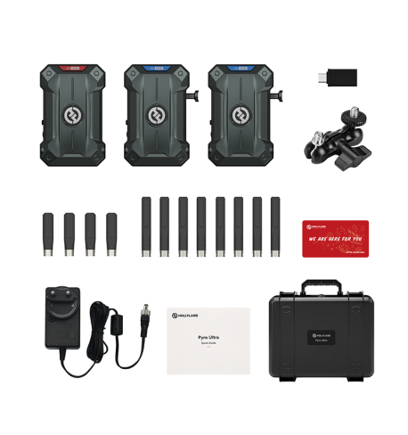 Hollyland Pyro Ultra 1TX 2RX | Kit transmisión 4K60 inalámbrico