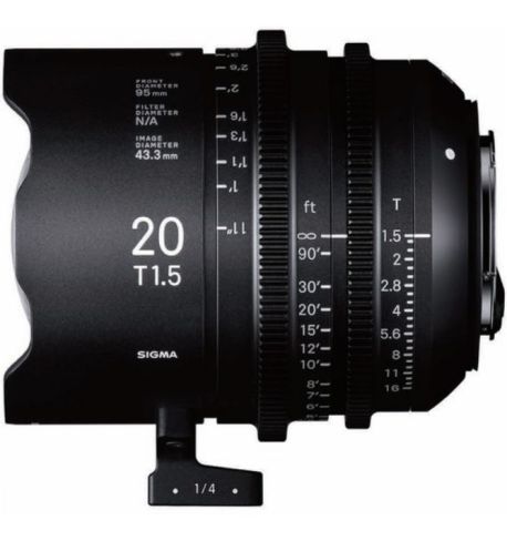 SIGMA 20mm T1.5 FF (selecciona tu montura)