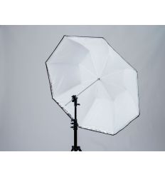 LASTOLITE PARAGUAS BLANCO / PLATA/NEGRO  80 CM.