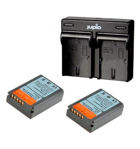 CARGADOR JUPIO DOBLE + 2 BATERIAS BLN1 P/OLYMPUS