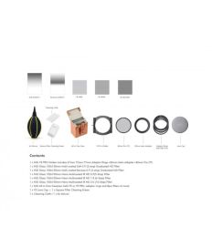NiSi 100mm Kit Advance: soporte, adaptadores, estuche, kit limpieza, polarizador, 2 x graduado, 3 x IR-ND NS09265 2