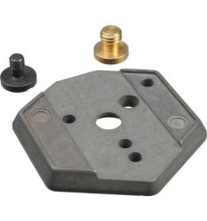 Manfrotto - Zapata rápida 030HAS hexagonal 1/4" 3/8" para Hasselblad