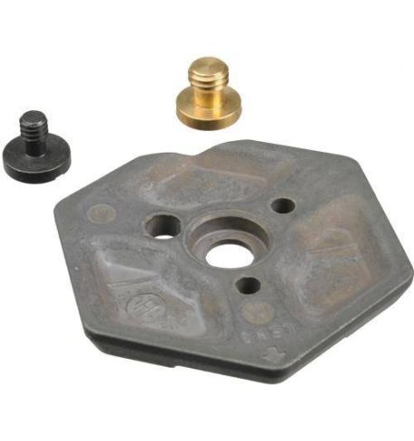 Manfrotto - Zapata rápida 030HAS hexagonal 1/4" 3/8" para Hasselblad