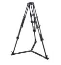 Manfrotto - Trípode de video PRO 545GB. Patas dobles. Para semiesfera 100. Aluminio con estabilizador a ras de suelo