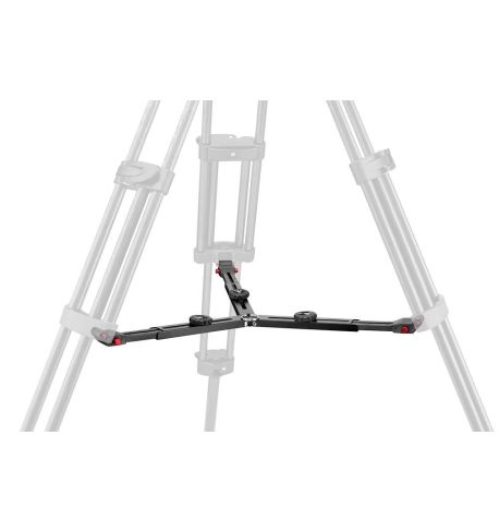 Manfrotto - Trípode de vídeo con patas dobles. Para semiesfera 100/75 Carbono. Estabilizador a media altura