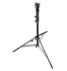 Manfrotto - Pie de estudio aluminio 3 secciones. Negro 